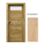 PORTA Doors SET Rámové dvere VERTE HOME C.1 so sklom, fólia Buk škandinávsky + zárubeň