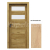 PORTA Doors SET Rámové dvere VERTE HOME C.2 so sklom, fólia Buk škandinávsky + zárubeň