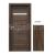 PORTA Doors SET Rámové dvere VERTE HOME H.1 so sklom, fólia Dub južný + zárubeň