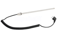 Aqualine Elektrická vykurovacia tyč bez termostatu, krútený kábel/čierna, 300 W