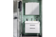 Sapho Kúpeľňový set ELLA 77 skrinka s umývadlom+zrkadlová skrinka, biela