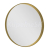Sapho NOTION guľaté zrkadlo v ráme, o 70cm, zlatá mat