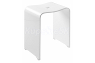 Ridder TRENDY kúpeľňová stolička 40x48x27,5cm, biela
