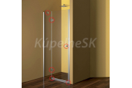 Mereo Kovanie oválne pre sprchové dvere, lišta/pánt, CK10111E, CK10211E, CK10311E, CK10411