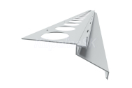 Celox Hliníkový Odkvapový/Balkónový profil Drip ukončovací pre dlažbu, Hnedý