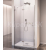 Polysan FORTIS EDGE sprchové dvere do niky 80x200 cm Číre/Chróm Krídlové dv. Ľavé