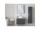 Mereo Siena, kúpeľňová galérka 64 cm, zrkadlová skrinka, biela lesk