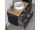 Mereo Siena, kúpeľňová skrinka s umývadlom z litého mramoru 81 cm, antracit mat
