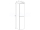 Mereo Aira, kúpeľňová skrinka 170 cm vysoká, ľavé otváranie, antracit