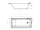 Cersanit Balinea obdĺžniková akrylátová vaňa 160x70 cm 160L Biela