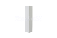 Mereo Aira, kúpeľňová skrinka 170 cm vysoká, ľavé otváranie, Multidecor, Biela vysoký lesk