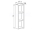 Mereo Aira, kúpeľňová skrinka 20 cm, horná, policová, Multidecor, White Loft Pine