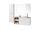Mereo Aira, kúpeľňová skrinka 121 cm, Multidecor, White Loft Pine