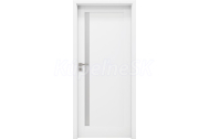 INVADO SET Rámové dvere AVERSA 1 presklené, Laminolack Biela matná B739 + zárubeň