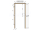 ERKADO obložková nastaviteľná zárubeň folia Greko, pre hrúbku steny E 160-180 mm