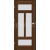 ERKADO SET Rámové dvere Nemézia 13 presklené, fólia Greko, Orech + zárubeň