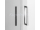 Roth AMD2 120x200cm posuvné dvojdielne dvere do niky, profil Brillant, Číre sklo