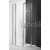 Roth TR2 100x100cm štvrťkruhový sprchový kút, krídlové dvere, strieborné, číre sklo