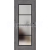 ERKADO SET Rámové dvere Miskant 6 presklené, fólia Premium Jaseň Grafit + zárubeň