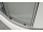 Arttec ARTTEC BRILIANT štvrťkruhový sprchový kút 90x90 cm sklo Šedé profil leštený Alu