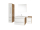 Mereo Bino kúpeľňová skrinka horná 63 cm, ľavá, Multidecor, Dub Arlington