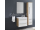Mereo Bino kúpeľňová skrinka horná 63 cm, ľavá, Multidecor, Lávovo sivá