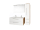 Mereo Bino, kúpeľňová skrinka 101 cm, Multidecor, Biela vysoký lesk perlička