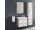 Mereo Bino, kúpeľňová skrinka vysoká 163 cm, dvojitá, Multidecor, Light Select Walnut