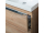 Mereo Mailo, kúpeľňová skrinka 101 cm, chróm madlo, Multidecor, Šedá diamant