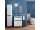Mereo Mailo, kúpeľňová skrinka 101 cm, čierne madlo, Multidecor, Biela vysoký lesk perličk