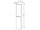 Mereo Mailo, kúpeľňová skrinka vysoká 170 cm, chróm madlo, Multidecor, Lávovo sivá