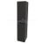 Mereo Mailo, kúpeľňová skrinka vysoká 170 cm, čierne madlo, Multidecor, Čierna Supermat