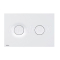 ALCA Dot.Dot Ovládacie tlačítko pre predstenové inštalačné systémy,biela matná