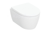 Geberit Icon WC závesné 49x36 cm,hlboké splach,Rimfree+sedátko SoftClose,Biela matná