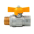 ITAP Plynový guľový ventil priamy, MF, 1