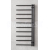 PMH Apollo kúpeľňový designový radiátor 500x1140 mm,195 W,Ľavý,Čierna štruktúra