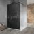 Sapho VARIO BLACK jednodielna sprch zástena na inštaláciu k stene,doska HPL Kara,70x200cm