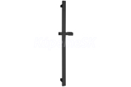 Sapho Sprchová tyč, posuvný držiak, 680mm, ABS/čierna mat
