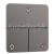 Hansgrohe ShowerSelect Comfort Q podomietkový ventil pre 3 spotrebiče kartáč Čierny Chróm