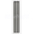 PMH Rosendal kúpeľňový designový radiátor 1500/266 (v/š), 350 W, Čierna pololesklá