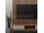 Dekoračný 3D lamelový panel 265x30x1,6 cm podklad MDF Čierna lamela fólia Dub Jesenný