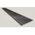 Dekoračný 3D lamelový panel 265x30x1,6 cm podklad MDF Betón Svetlý lamela fólia Čierna