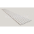 Dekoračný 3D lamelový panel 265x30x1,6 cm podklad MDF Betón Svetlý lamela fólia Biela
