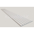 Dekoračný 3D lamelový panel 265x30x1,6 cm podklad MDF Perleťová Sivá lamela fólia Biela