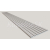 Dekoračný 3D lamelový panel 265x30x1,6 cm podklad MDF Biela lamela CPL Perleťová Sivá