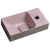 Sapho PICCOLINO betónové umývadlo 30,8x10x17cm, batéria vpravo, ružová