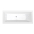 Polysan MIMOA akrylátová obdĺžniková vaňa 170x80x39 cm na obmurovanie Biela matná