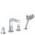 Hansgrohe 31443000 Metris štvorotvorová armatura na okraj vany DN15,chróm