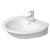 Duravit Darling New Washbasin 65 cm Darling New white with of, with tp, 1 th