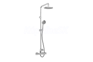 HANSA UNITA STYLE sprchová zostava termostat s hlavovou a ručnou sprch. 3pol VIVA (267311)